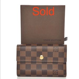 Damier  Ebene Alexandra wallet